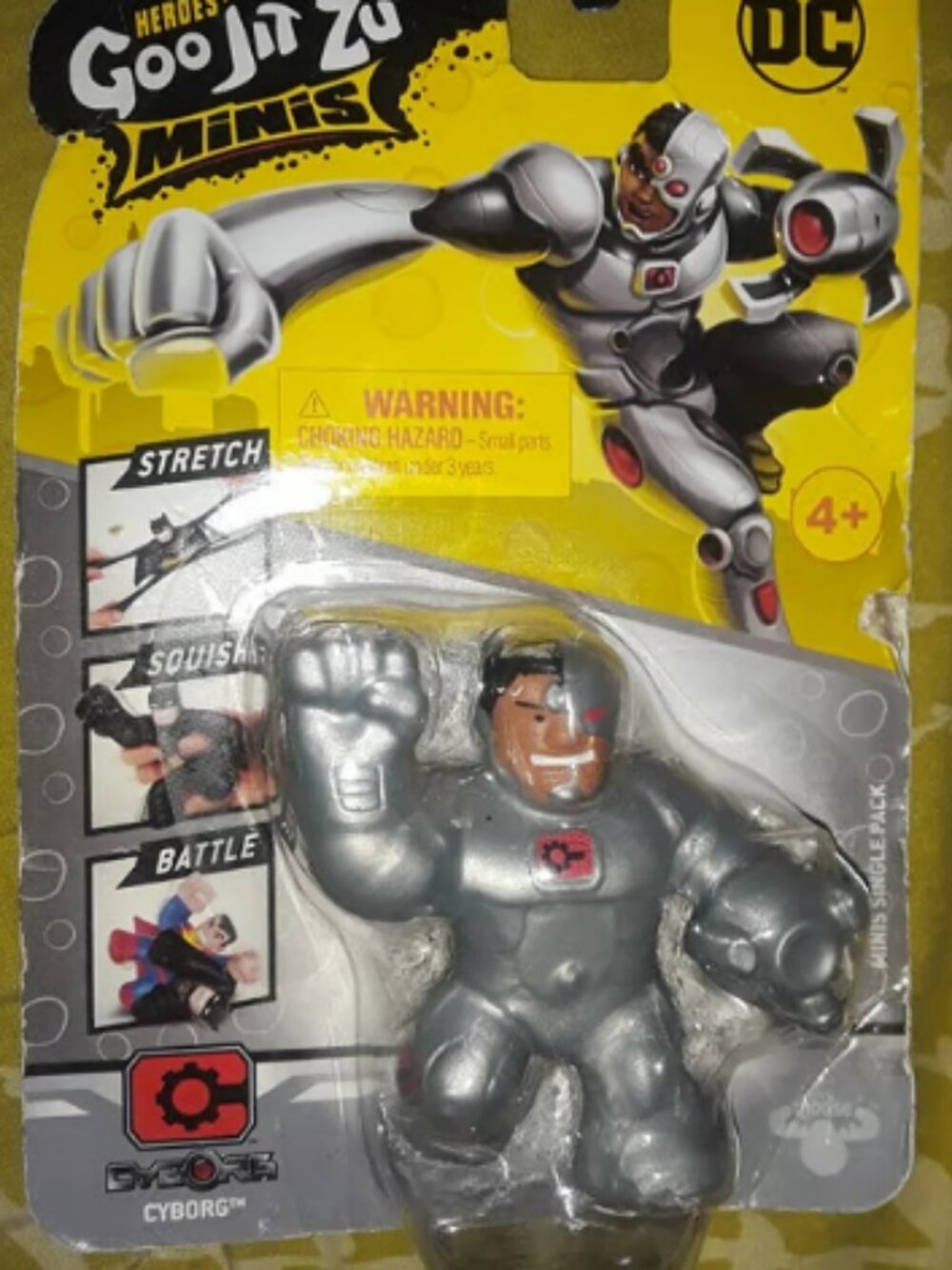 DC Heroes Goo Jit Zu Minis Cyborg Action Figure